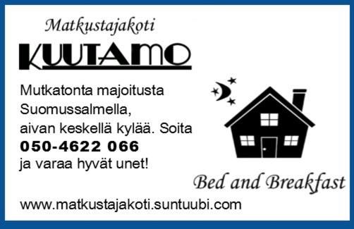 Отели типа «постель и завтрак» Matkustajakoti Kuutamo Суомуссалми-6